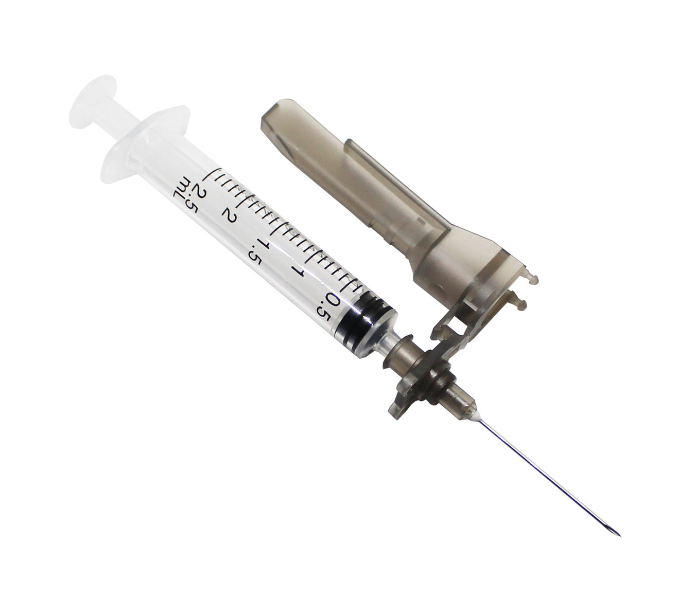 2ml syringe with safety hypodermic needles in accordance with the sharp regulation 2013 