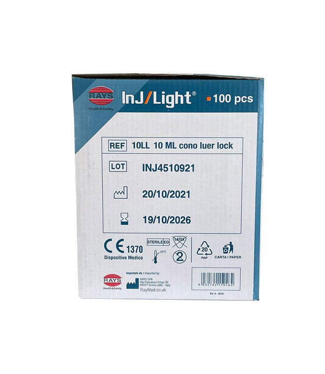 10ml luer lock syringes box
