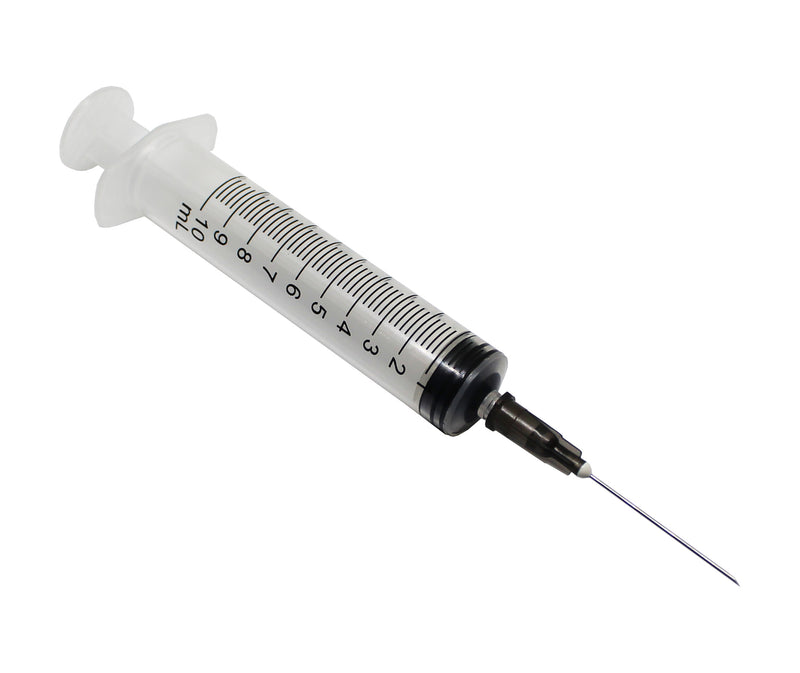 10ml Syringe 22G Needle Box of 100 UK Sterile