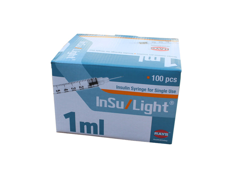 1ml, 0.5ml, 0.3ml U100 Syringes 29G & 30G CE UK U100