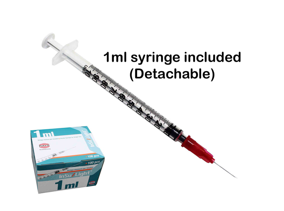 Sterile Hypodermic Needles 16G - 30G Rays SALE! Box of 100