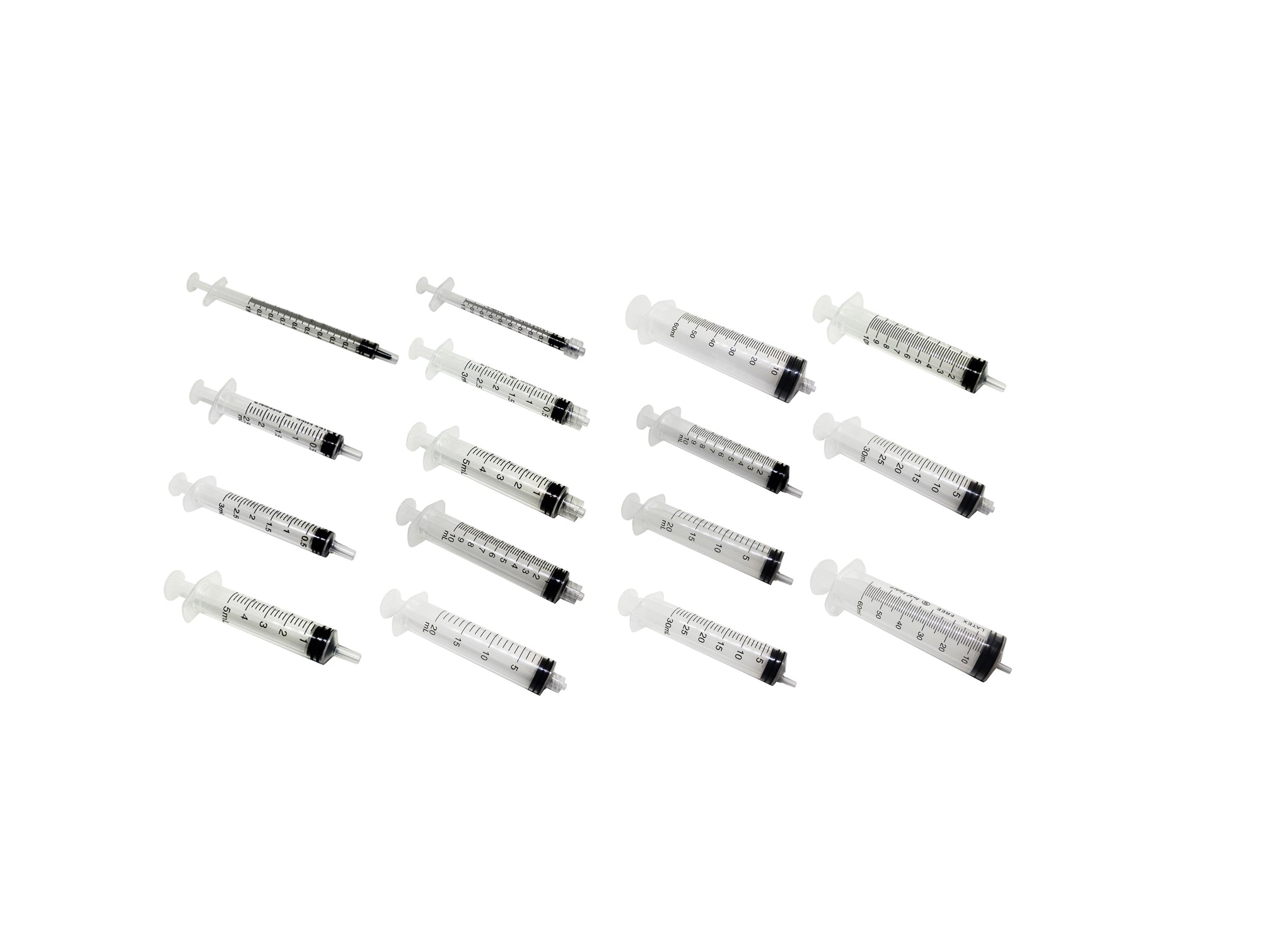 sterile latex free medical syringe 1ml, 2ml, 3ml, 5ml, 10ml, 20ml, 30ml, 60ml luer slip, luer lock eccentric tip ce marked