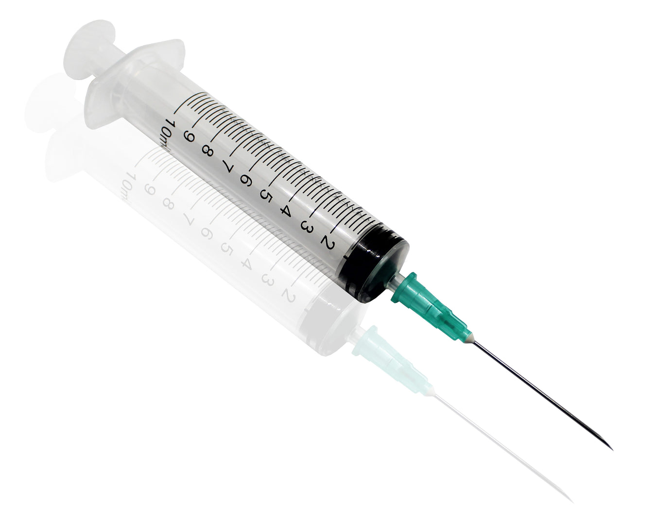 10ml syringe with 21g hypodermic needle