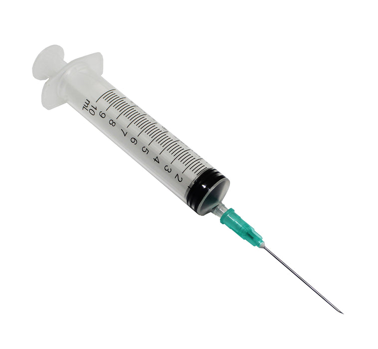 Rays InJ/Light 10ml Syringe With 21G Hypodermic Needle Eccentric