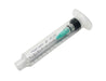 10 ml retracted syringe 21g hypodermic needle inside. 