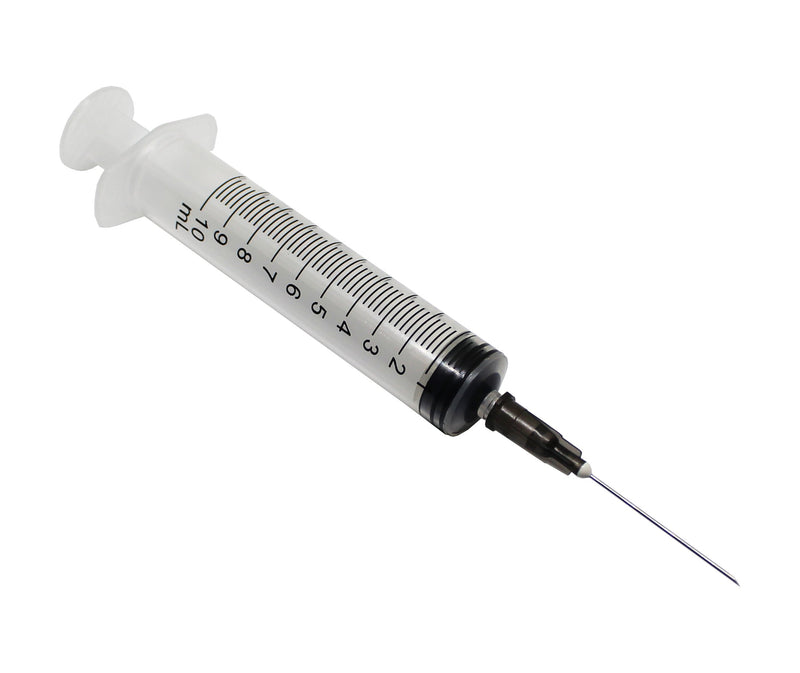 10ml sterile syringe with 22g hypodermic needle. 10 ml 22G X 1,1/4"inch