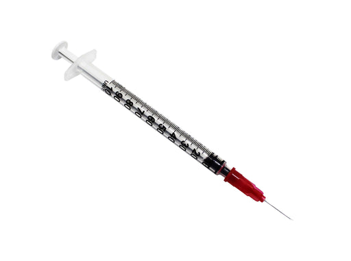 Rays 1ml insulin syringe & needle 29g x 13mm 0.5" inch for injection