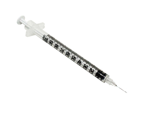 30 x 8mm insulin needle and syringe 1ml for type 1 diabetes humans and animals 5/16" inch