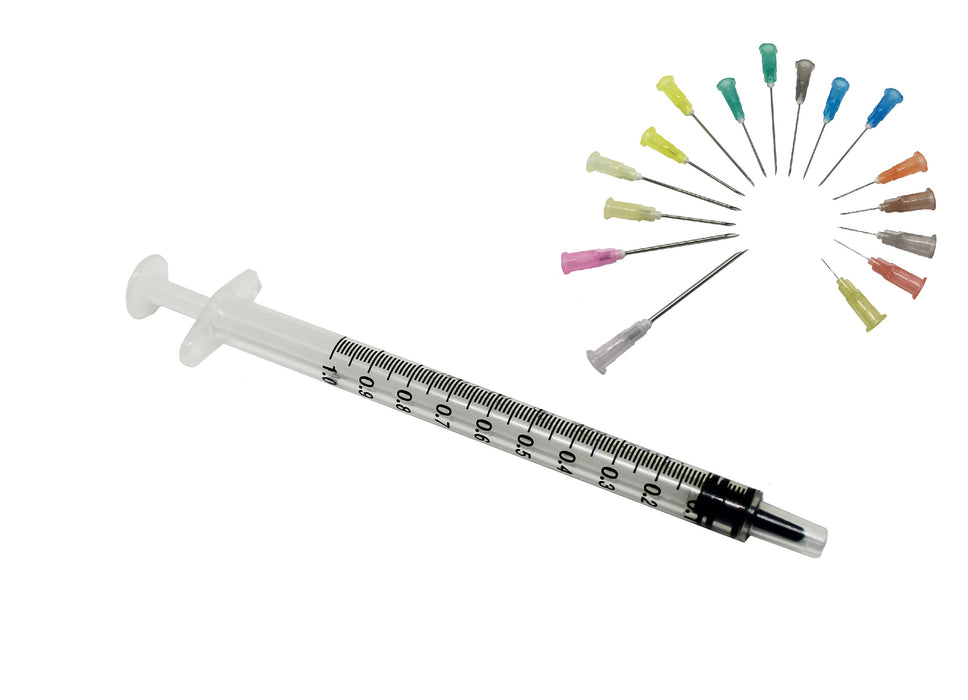 1ml syringe with hypodermic needles syringe and needles sterile