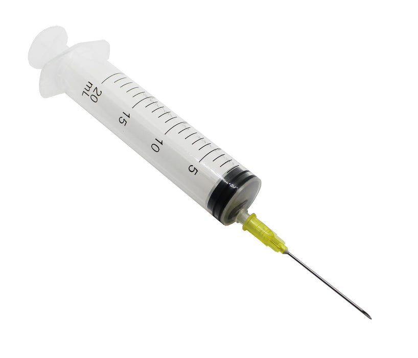 Rays InJ/Light 20ml syringe & needle 20g hypodermic sterile for injection
