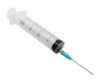 syringe & needles 20ml with 21g needle 1, 1/2" inch