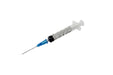 23g hypodermic needle and syringe
