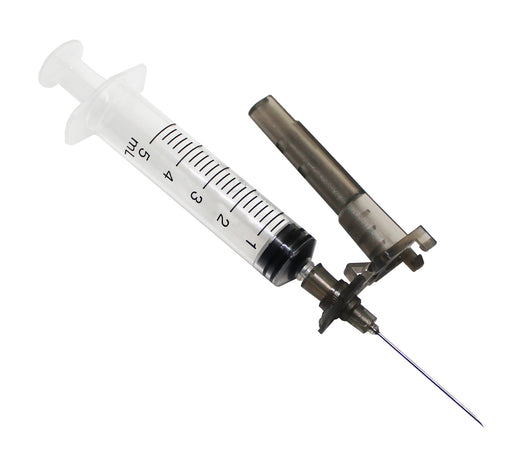5ml syringe with nhs grade hypodermic needle sterile latex free medical injection that can be used by doctors, nurses, dentist, vets, aesthetic clinics and harley street hospitals.  
