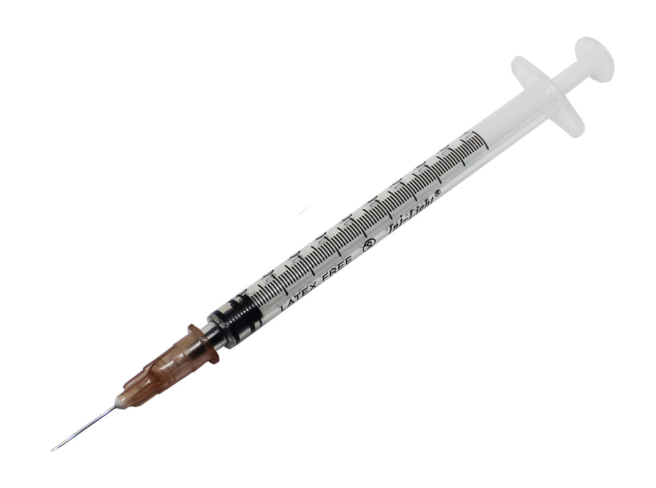 syringe and needle 1ml with 26g hypodermic needle 