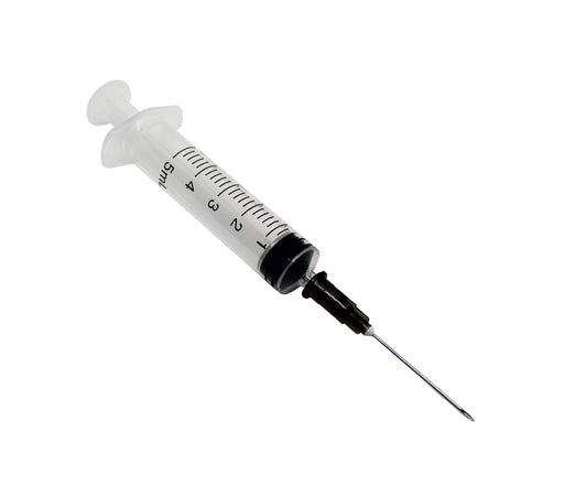 Rays 5ml syringe and needles 22g x 1, 1/4" inch hypodermic injection