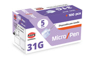 insulin pen needle x 100 Rays micro pen 31g x 5mm