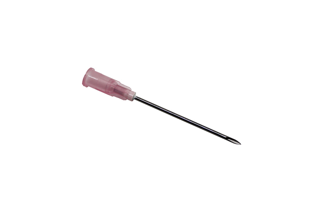 18G Hypodermic Needle (1.2mm x 38mm) Pink (18G X 1, 1/2" inch) Rays MicroTip/Ultra