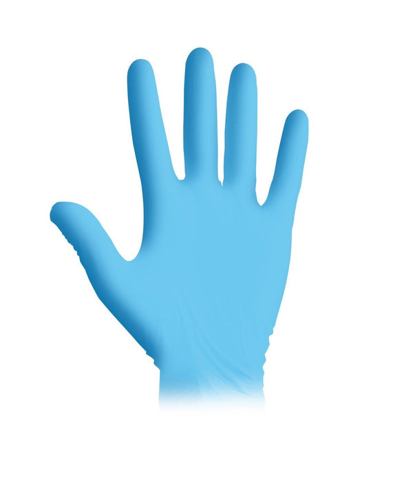 blue nitrile gloves box of 100 for sale