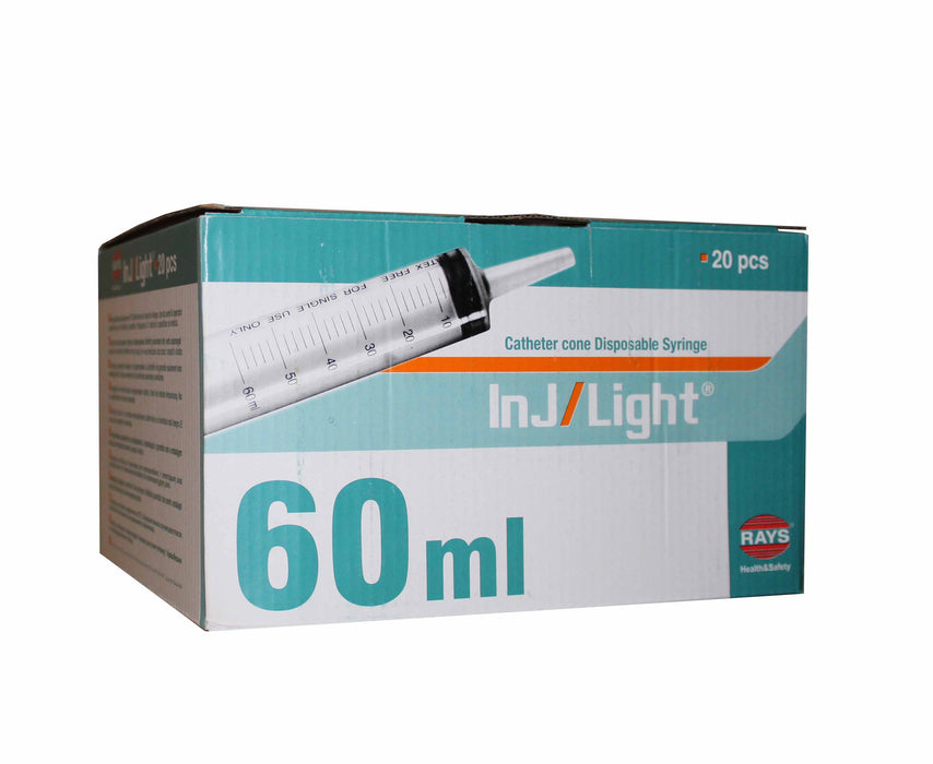 Rays catheter tip syringe box of 20 sold in uk