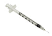 rays insulin needles 8mm x 30g with 0.3ml syringe per 100