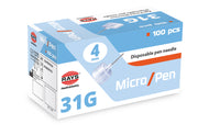 31g 4mm insulin pen needle rays