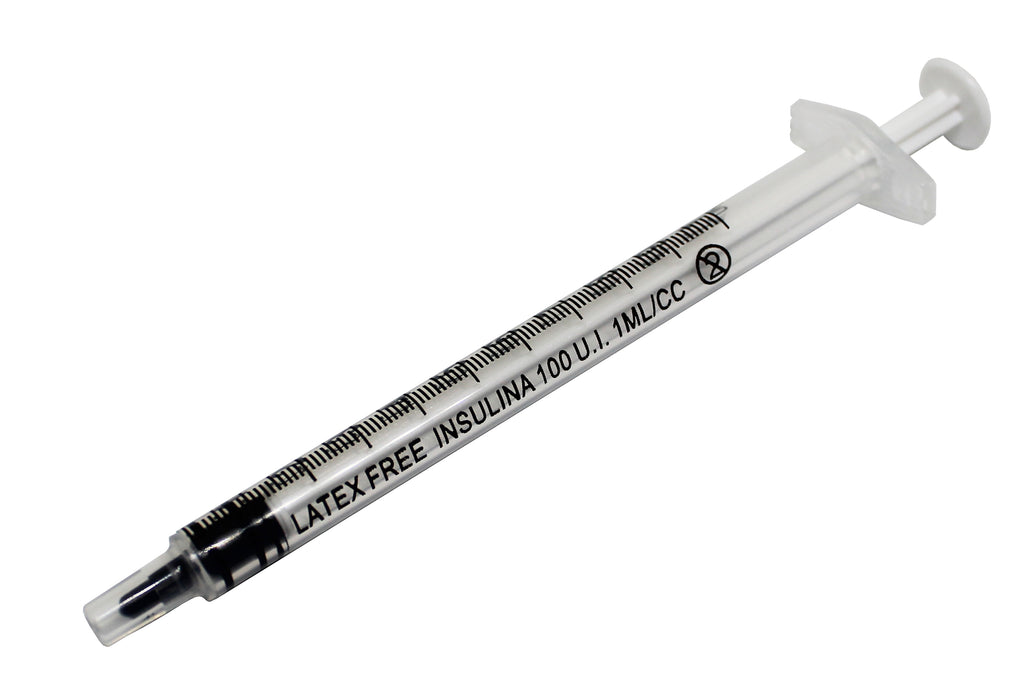 1ml insulin syringe sterile latex free for medical injection, 