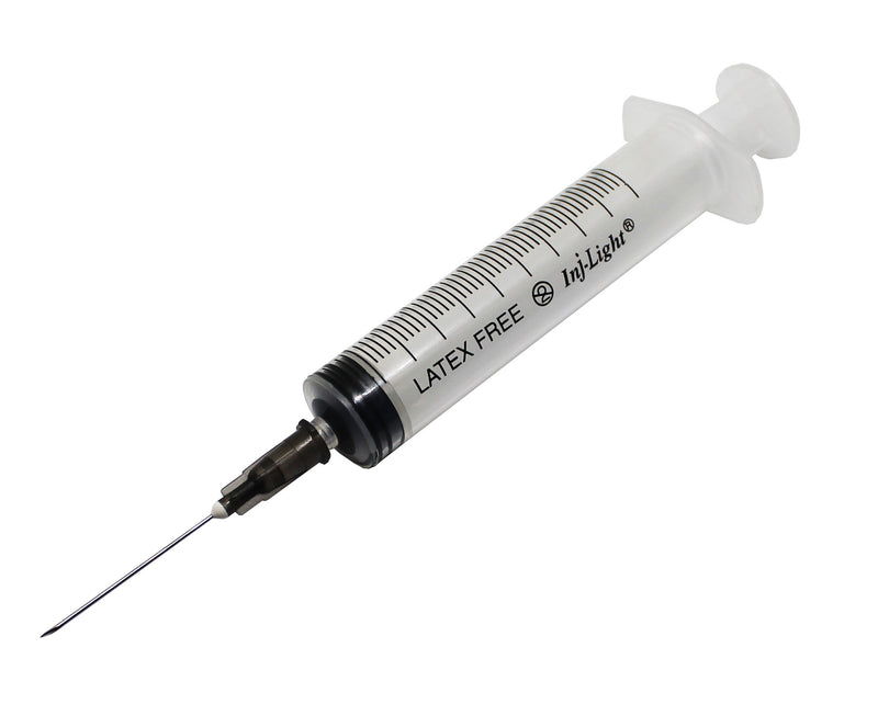hypodermic syringe and needle for medical injection