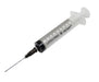 hypodermic syringe and needle for medical injection