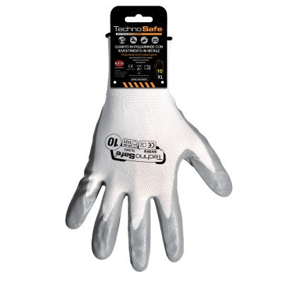 Rays TechnoSafe Nitrile Coated Gloves For Conscruction 12 Pairs