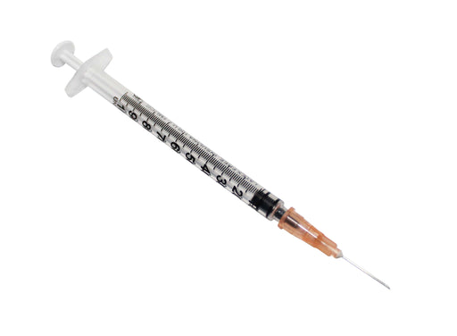 Rays 1ml insulin syringe & needle 25g x 16mm 5/8" inch