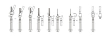 how to use syringe & needles safety feature Rays