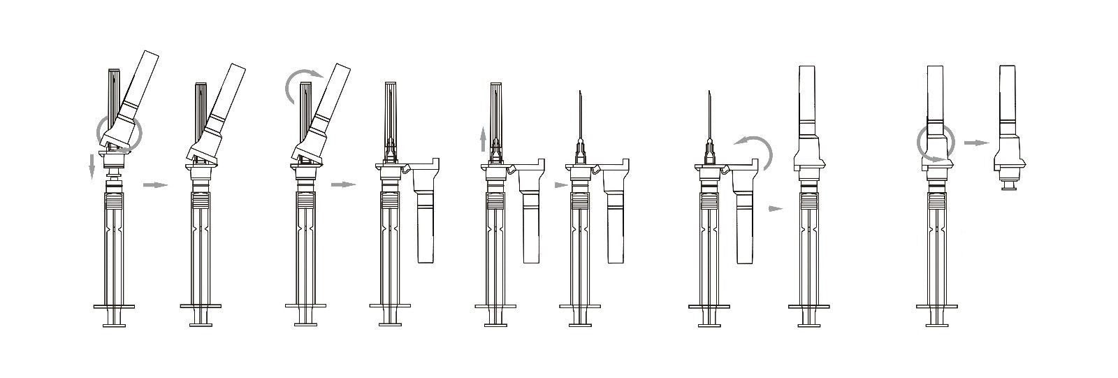 how safety needle work for injection